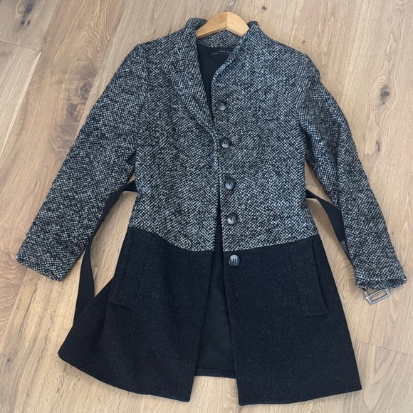 Zara Long Wool Coat - Size Medium - Picture 6 of 8